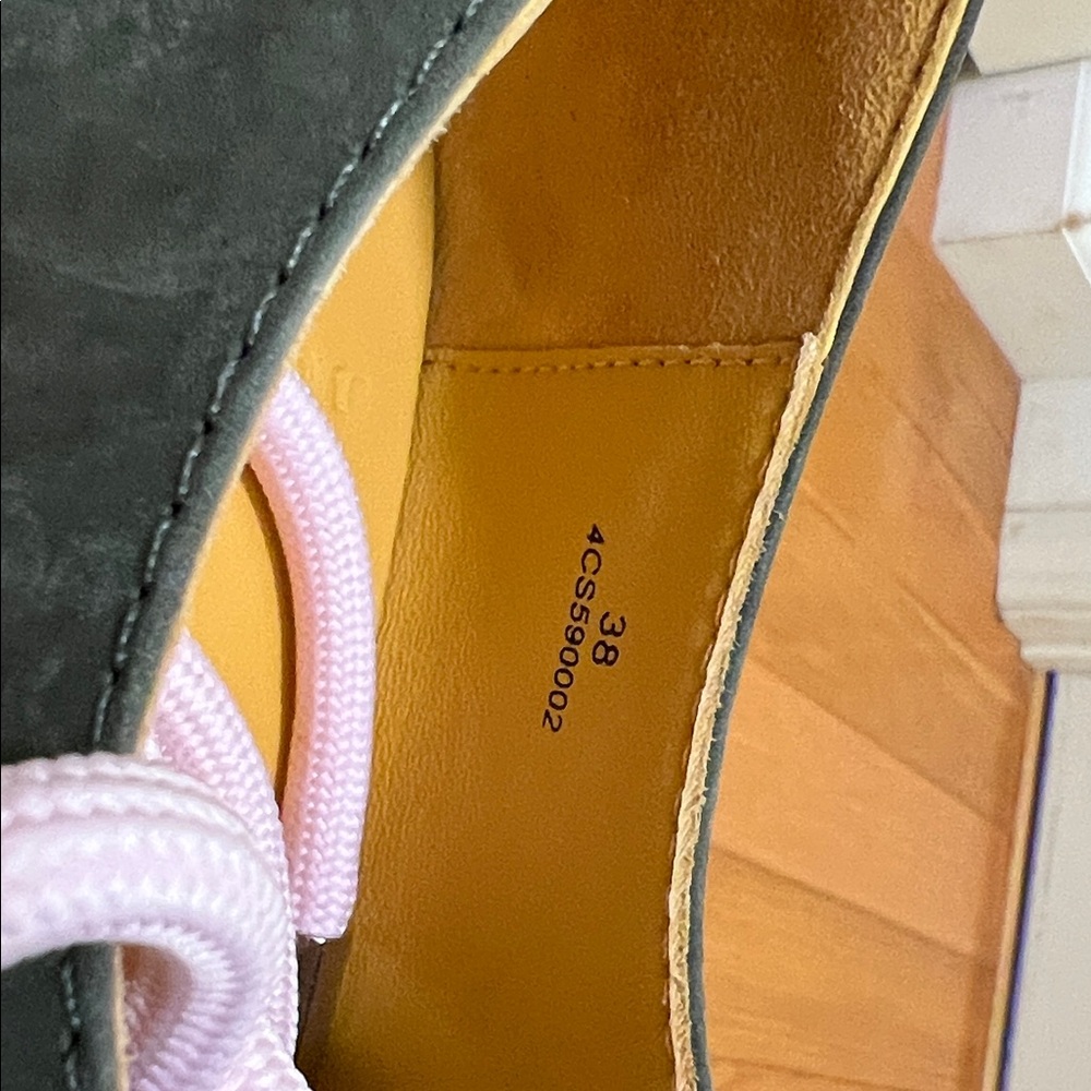 Women's Green and Pink Sneakers - Picture 4 of 6